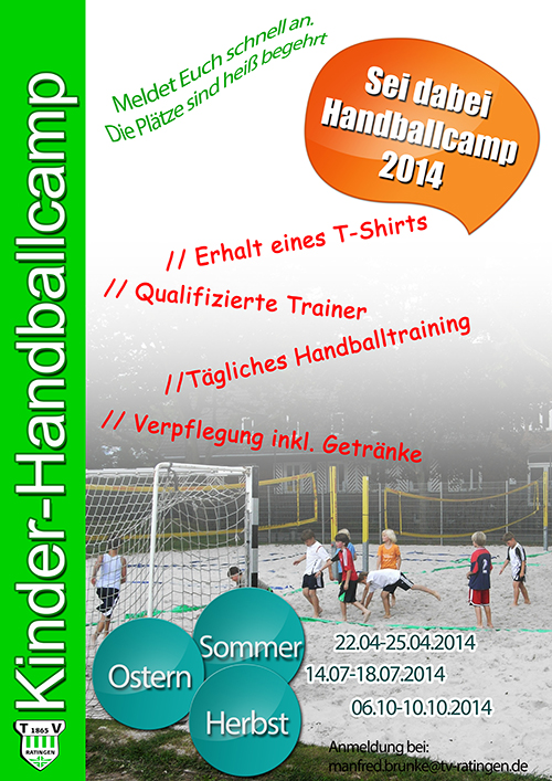 Handballcamp 2014 – Bist DU dabei ?