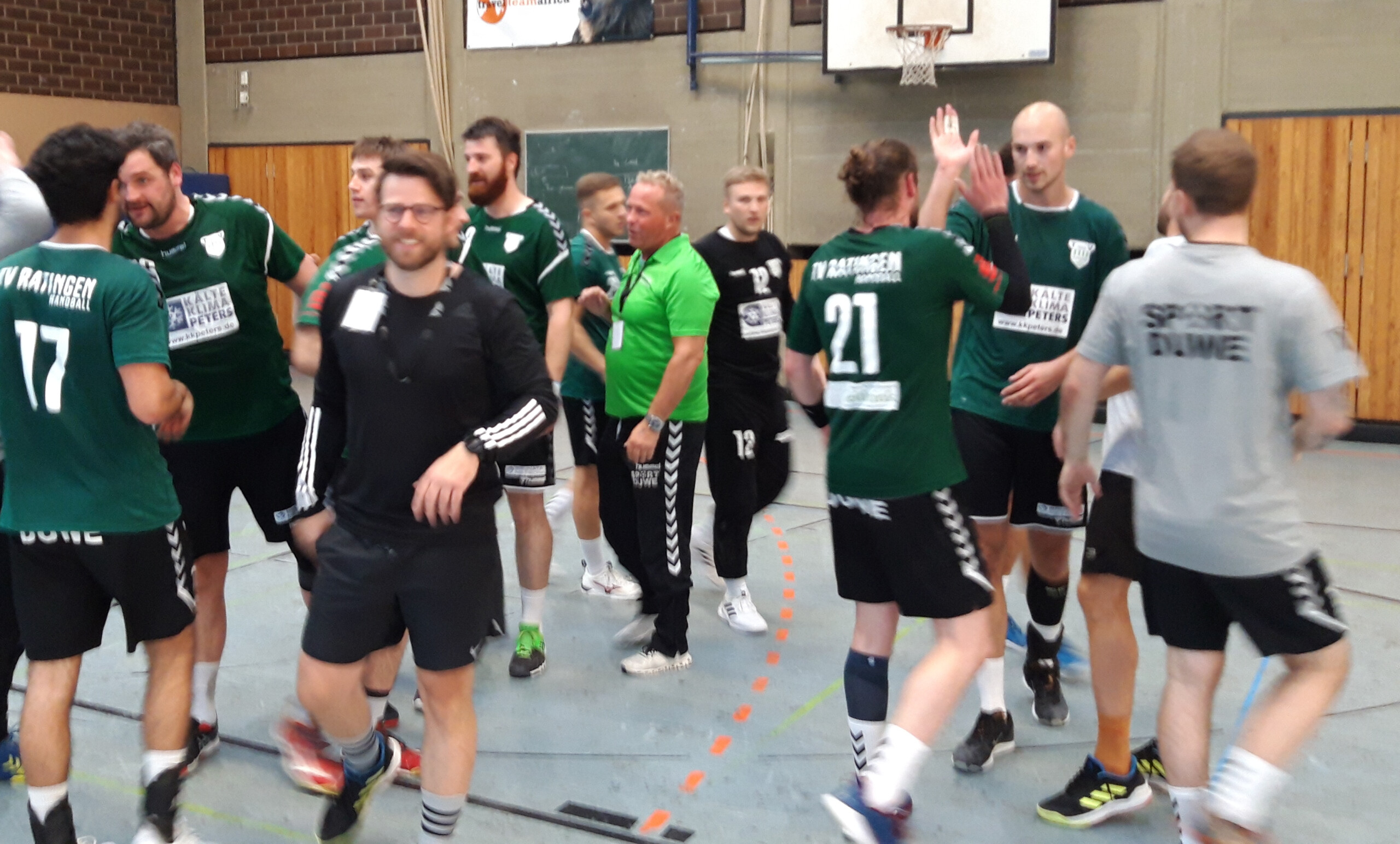 1. Herren vor Heimspiel gegen den Haaner TV